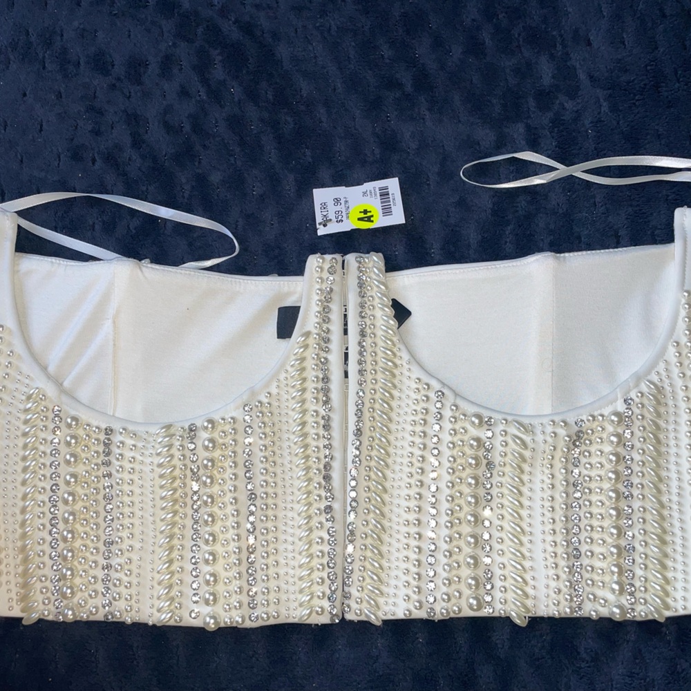 AKIRA Cream Classic Bikini Bottoms